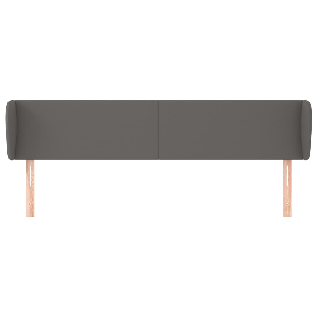 Testiera ad Orecchio Grigio 203x23x78/88 cm in Similpelle - homemem39