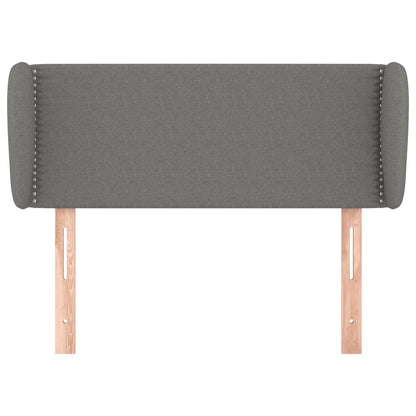 Testiera ad Orecchio Grigio Scuro 83x23x78/88 cm in Tessuto - homemem39