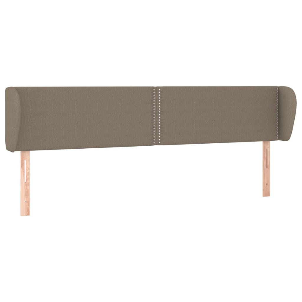 Testiera ad Orecchio Tortora 183x23x78/88 cm in Tessuto | homemem39