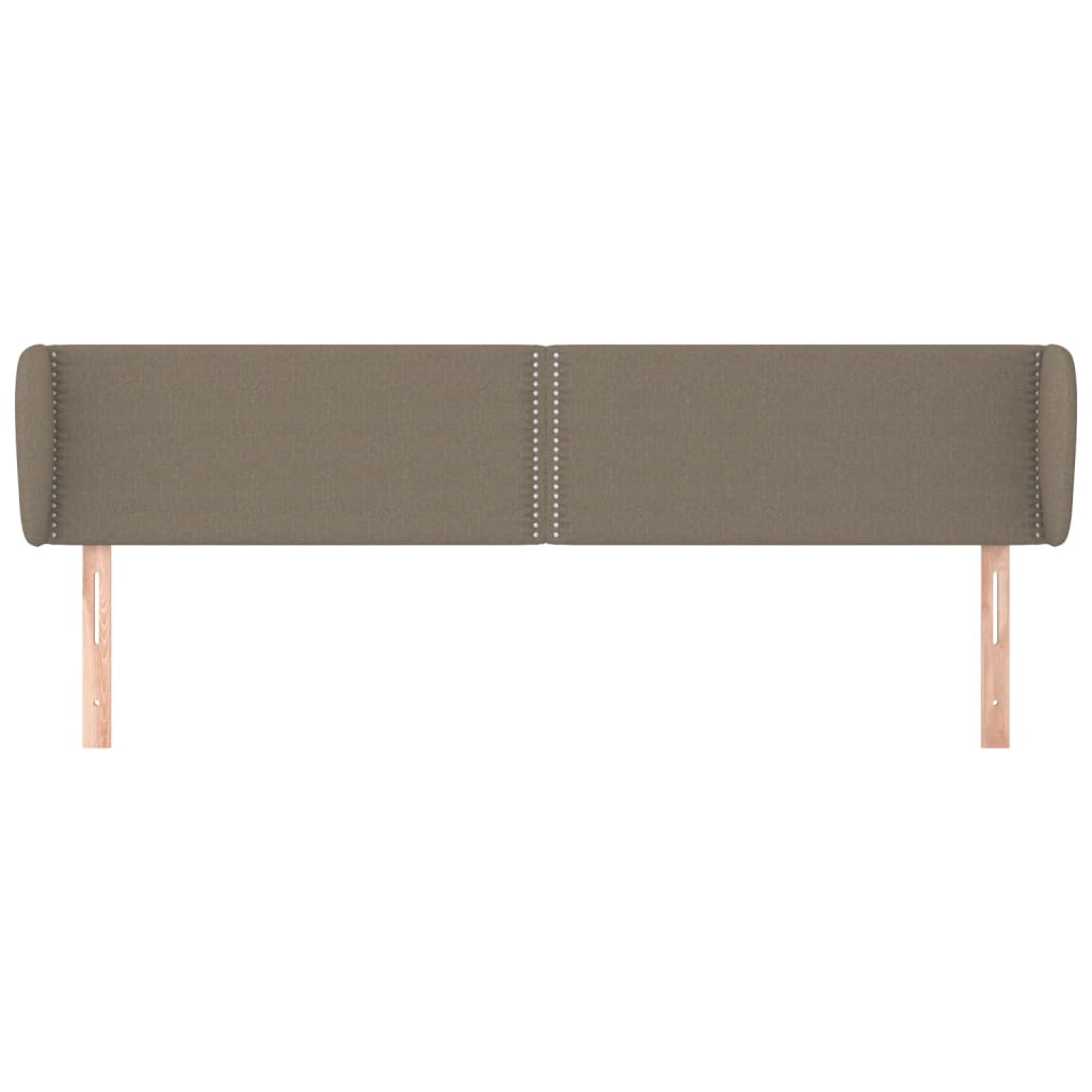 Testiera ad Orecchio Tortora 183x23x78/88 cm in Tessuto | homemem39