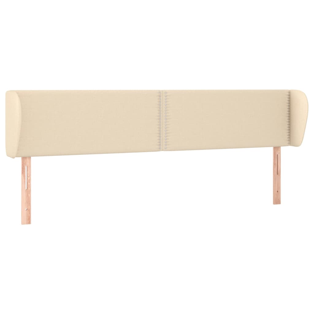 Testiera ad Orecchio Crema 183x23x78/88 cm in Tessuto | homemem39