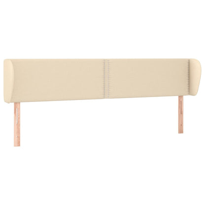 Testiera ad Orecchio Crema 183x23x78/88 cm in Tessuto | homemem39