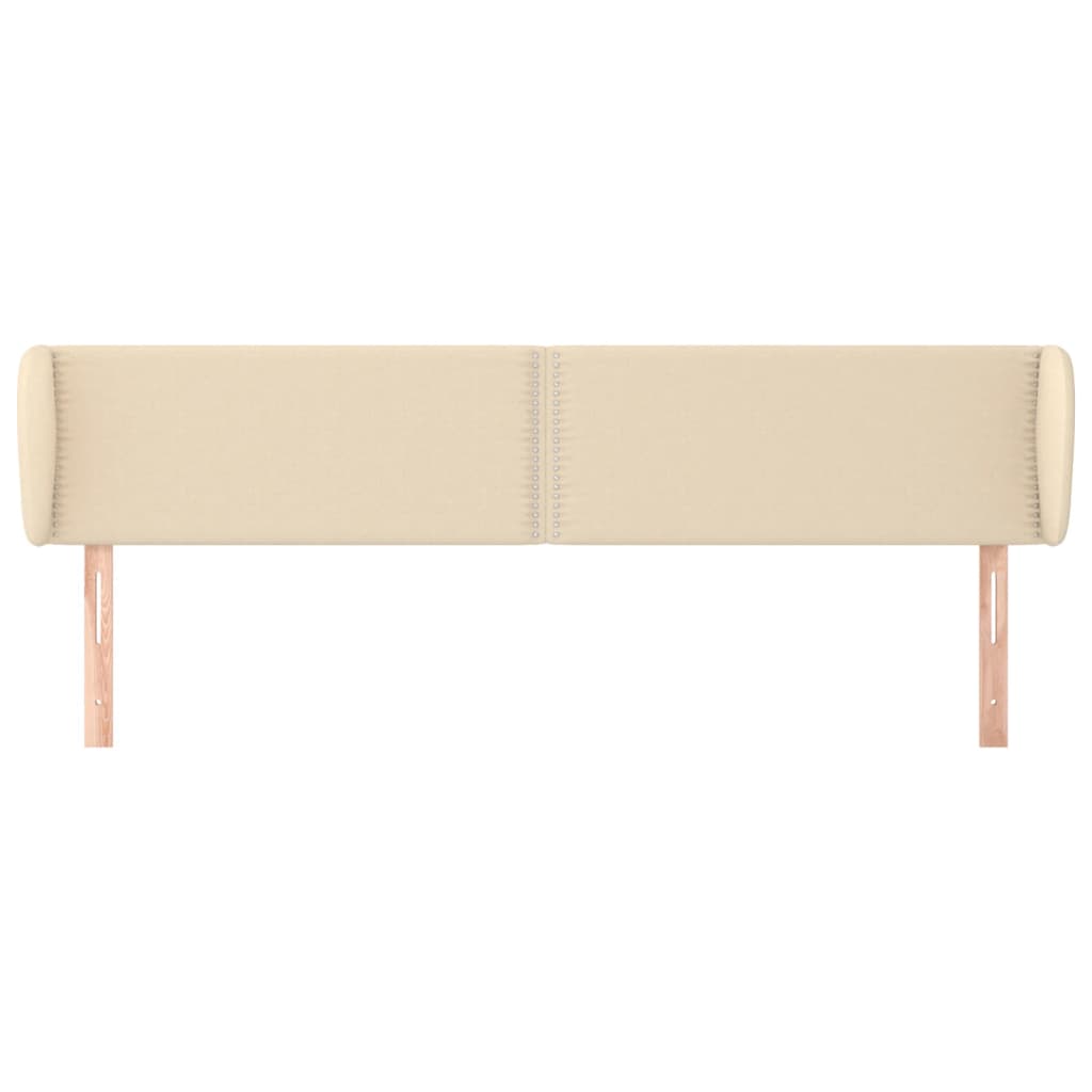 Testiera ad Orecchio Crema 183x23x78/88 cm in Tessuto | homemem39