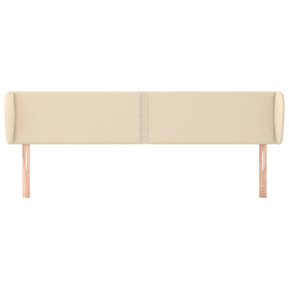 Testiera ad Orecchio Crema 183x23x78/88 cm in Tessuto | homemem39