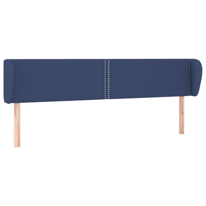 Testiera ad Orecchio Blu 183x23x78/88 cm in Tessuto | homemem39