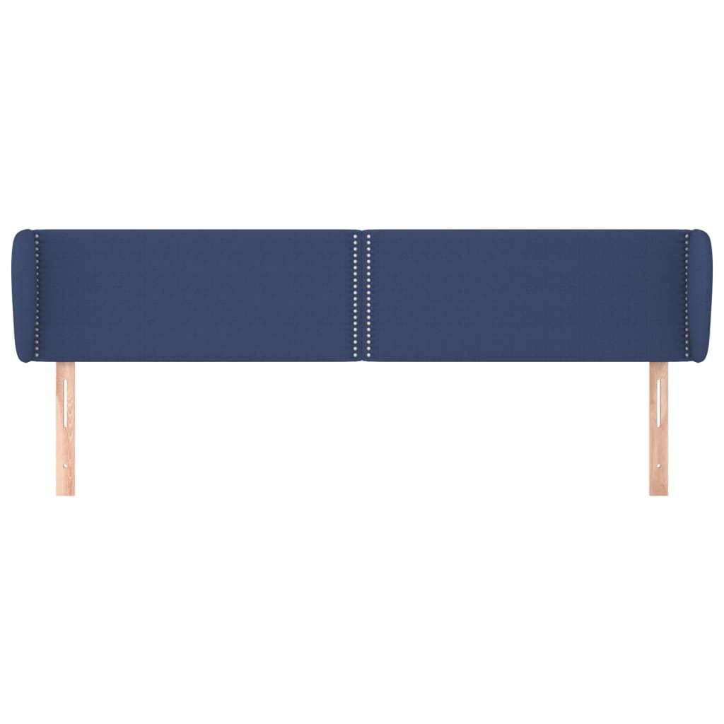 Testiera ad Orecchio Blu 183x23x78/88 cm in Tessuto | homemem39