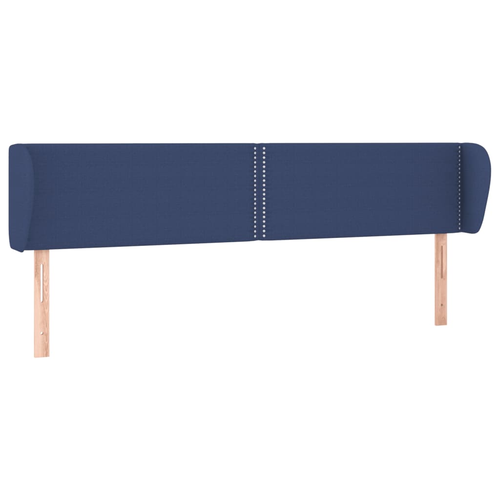 Testiera ad Orecchio Blu 203x23x78/88cm in Tessuto