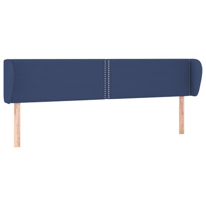 Testiera ad Orecchio Blu 203x23x78/88cm in Tessuto