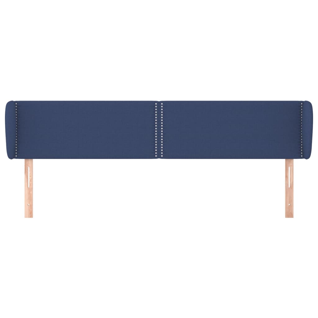 Testiera ad Orecchio Blu 203x23x78/88cm in Tessuto