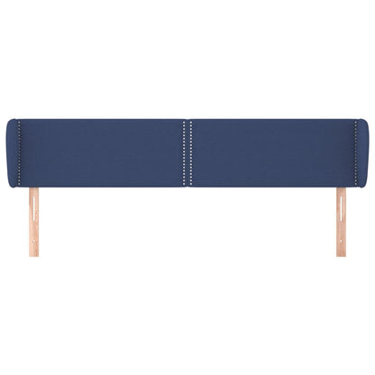 Testiera ad Orecchio Blu 203x23x78/88cm in Tessuto