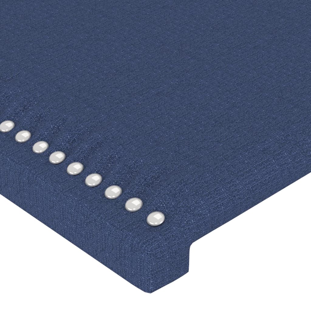 Testiera ad Orecchio Blu 203x23x78/88cm in Tessuto | homemem39