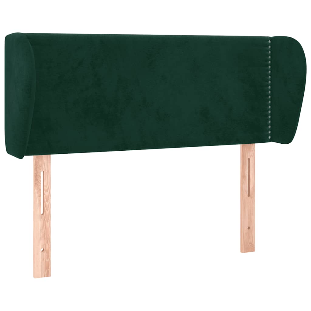 Testiera ad Orecchio Verde Scuro 83x23x78/88 cm in Velluto