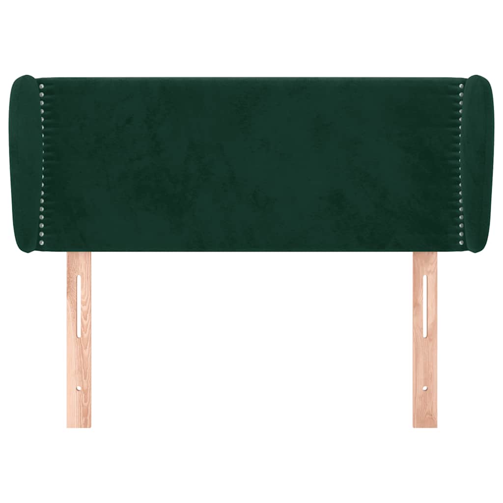 Testiera ad Orecchio Verde Scuro 83x23x78/88 cm in Velluto | homemem39