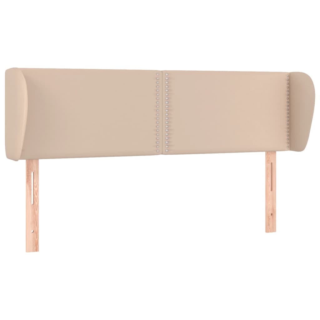 Testiera ad Orecchio Cappuccino 147x23x78/88 cm in Similpelle - homemem39