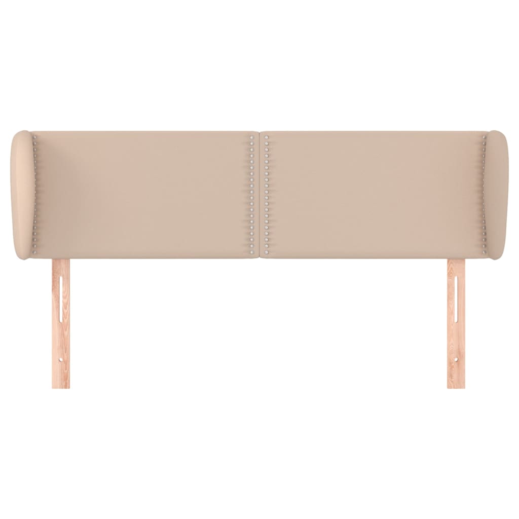 Testiera ad Orecchio Cappuccino 147x23x78/88 cm in Similpelle - homemem39