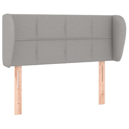 Testiera ad Orecchio Grigio Chiaro 83x23x78/88 cm in Tessuto | homemem39