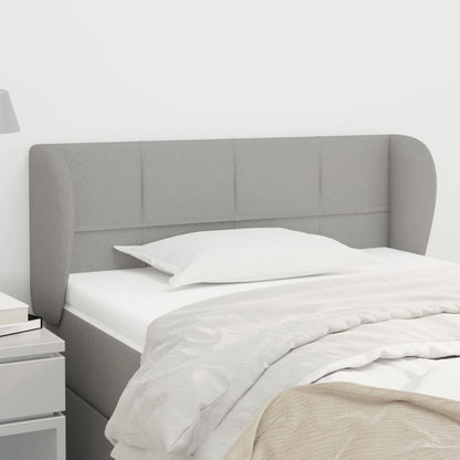 Testiera ad Orecchio Grigio Chiaro 83x23x78/88 cm in Tessuto | homemem39
