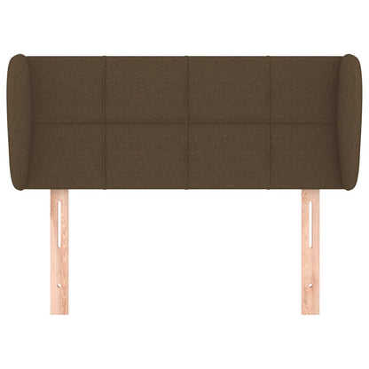 Testiera ad Orecchio Marrone Scuro 93x23x78/88 cm in Tessuto | homemem39