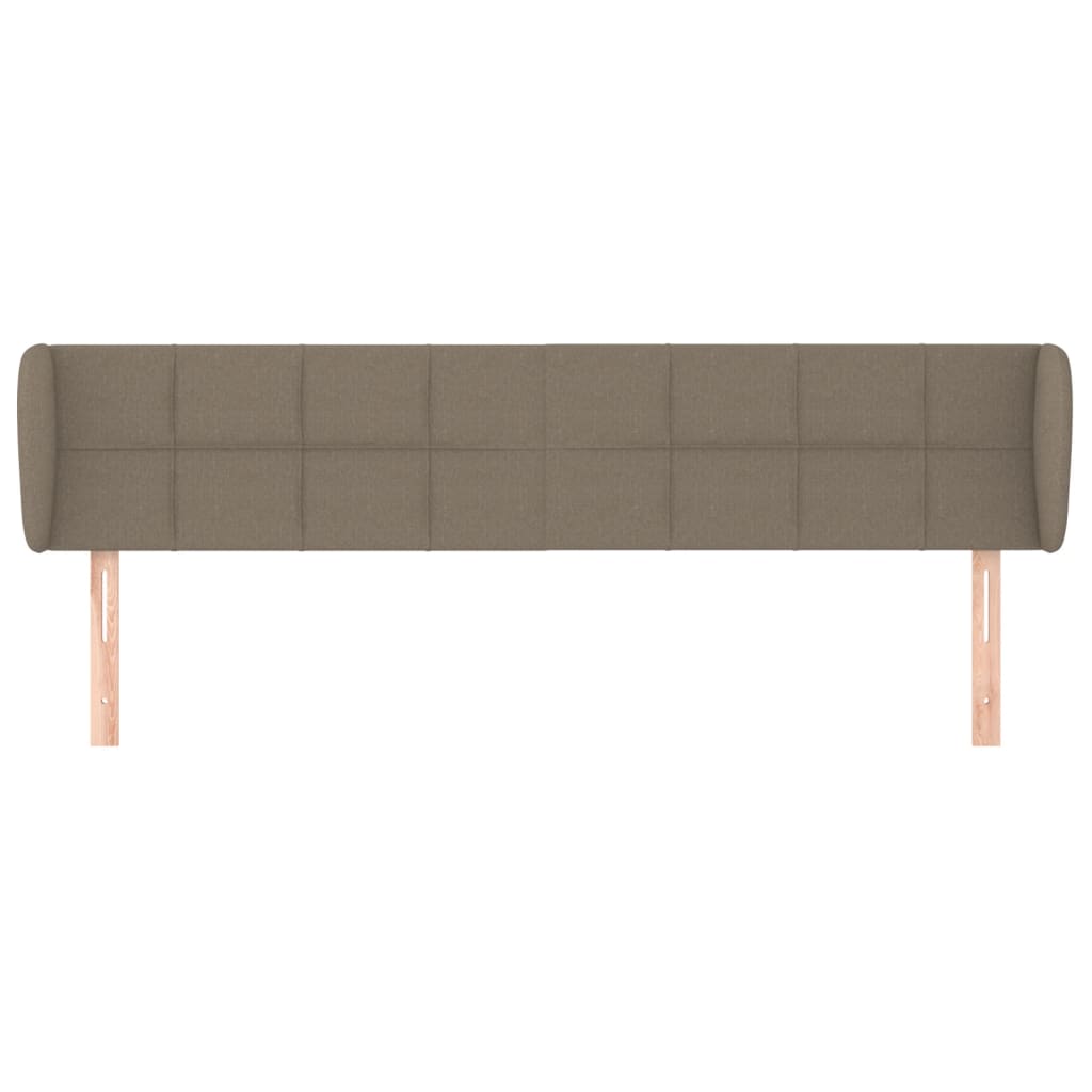 Testiera ad Orecchio Tortora 183x23x78/88 cm in Tessuto | homemem39
