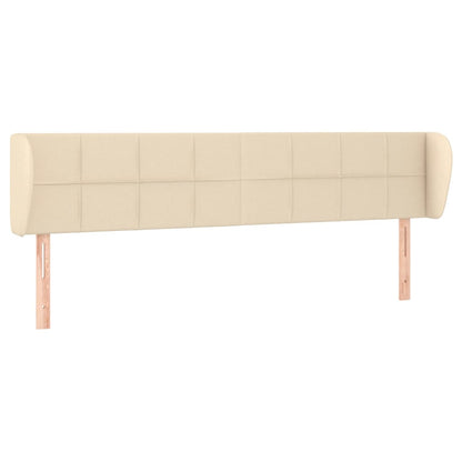 Testiera ad Orecchio Crema 183x23x78/88 cm in Tessuto | homemem39