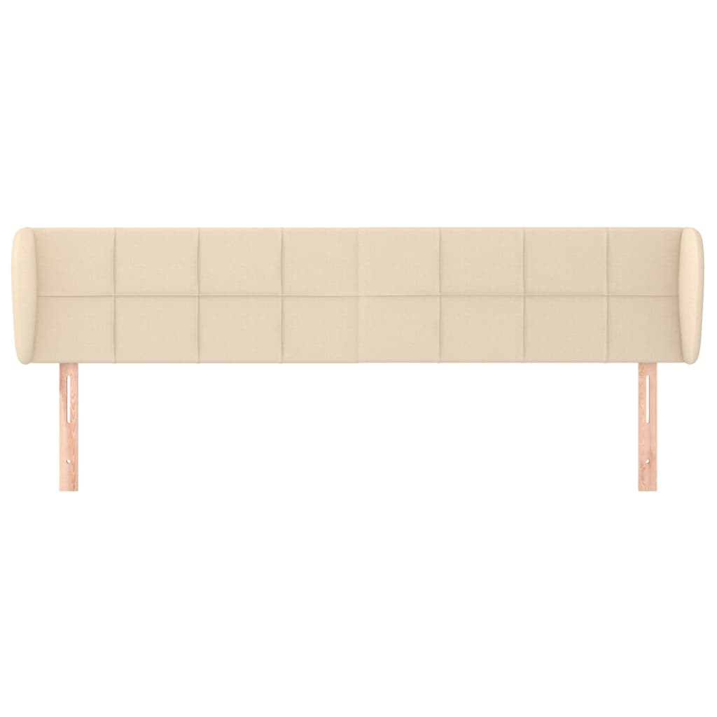 Testiera ad Orecchio Crema 183x23x78/88 cm in Tessuto | homemem39