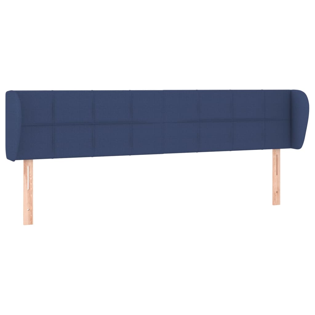 Testiera ad Orecchio Blu 183x23x78/88 cm in Tessuto | homemem39