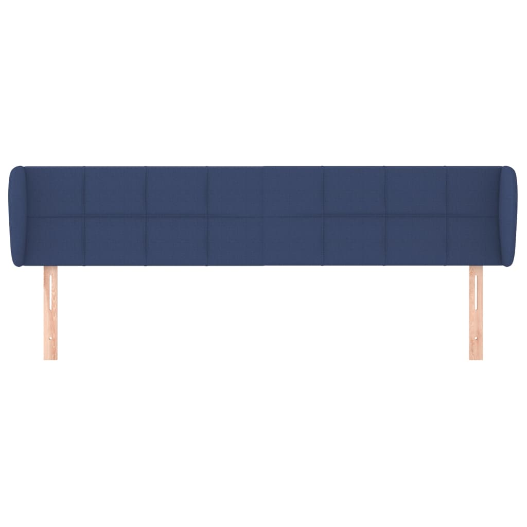 Testiera ad Orecchio Blu 183x23x78/88 cm in Tessuto | homemem39