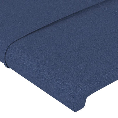 Testiera ad Orecchio Blu 183x23x78/88 cm in Tessuto | homemem39