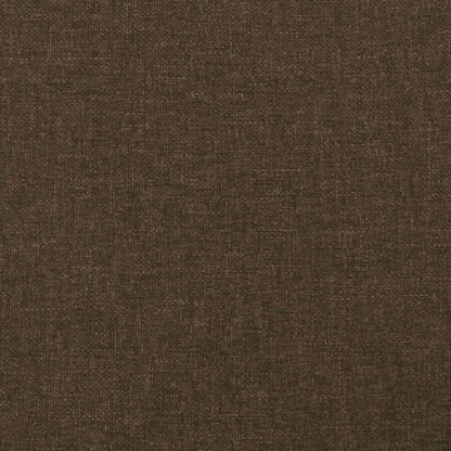 Testiera ad Orecchio Marrone Scuro 203x23x78/88 cm in Tessuto | homemem39