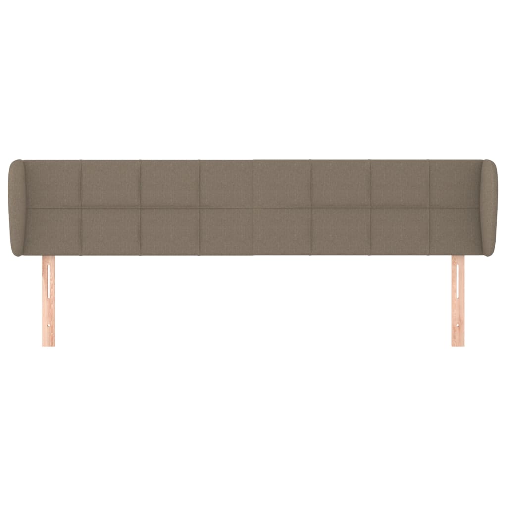 Testiera ad Orecchio Tortora 203x23x78/88 cm in Tessuto | homemem39