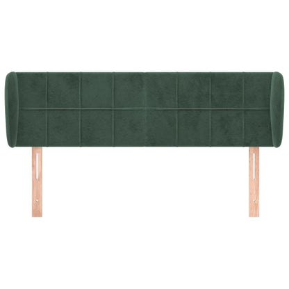 Testiera ad Orecchio Verde Scuro 147x23x78/88 cm in Velluto - homemem39