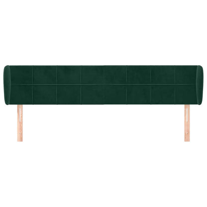 Testiera ad Orecchio Verde Scuro 163x23x78/88 cm in Velluto | homemem39