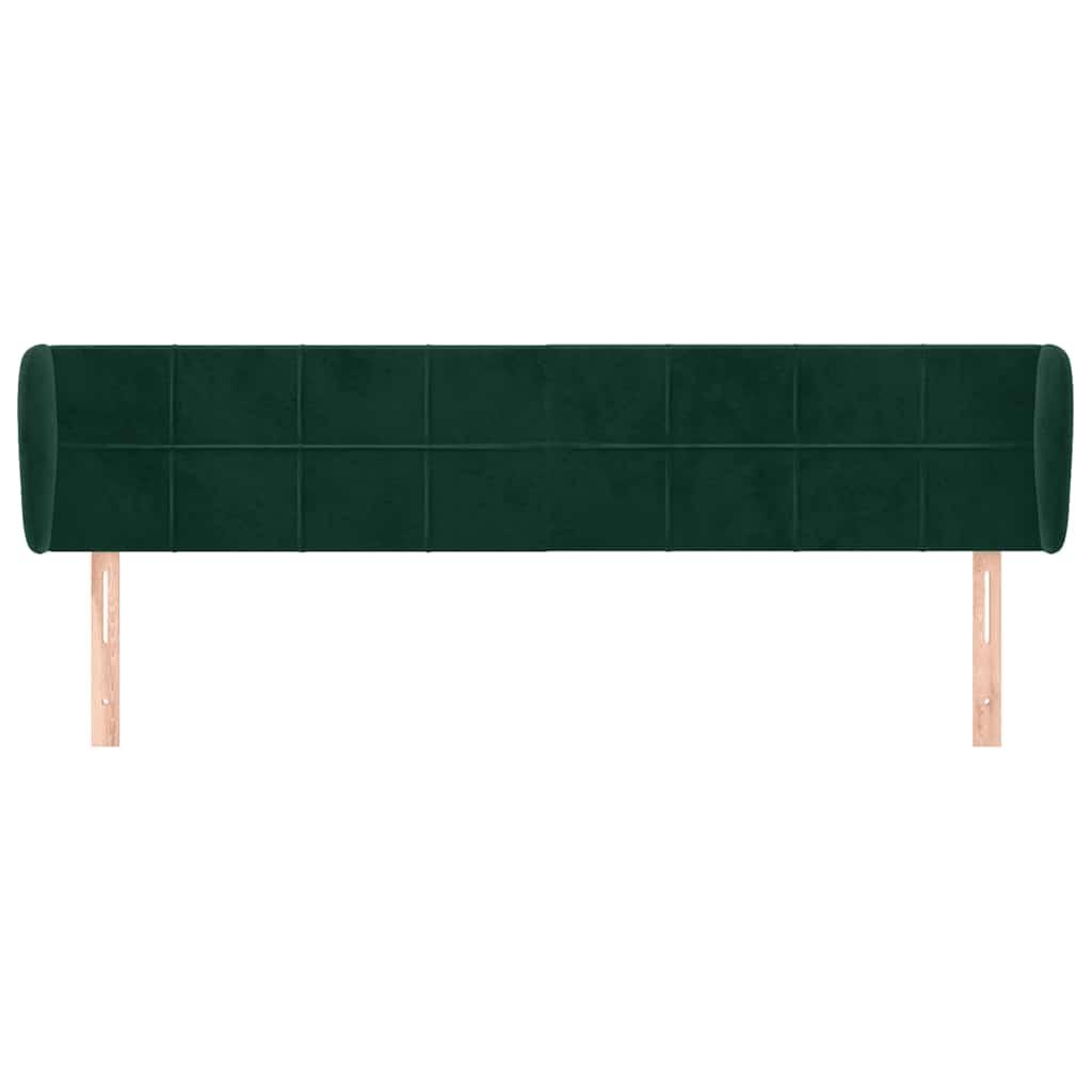 Testiera ad Orecchio Verde Scuro 183x23x78/88 cm in Velluto | homemem39