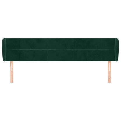 Testiera ad Orecchio Verde Scuro 183x23x78/88 cm in Velluto | homemem39