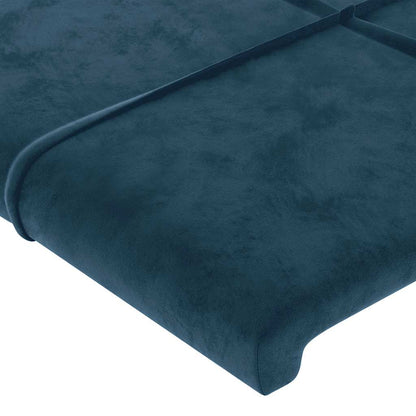Testiera ad Orecchio Blu Scuro 183x23x78/88 cm in Velluto | homemem39