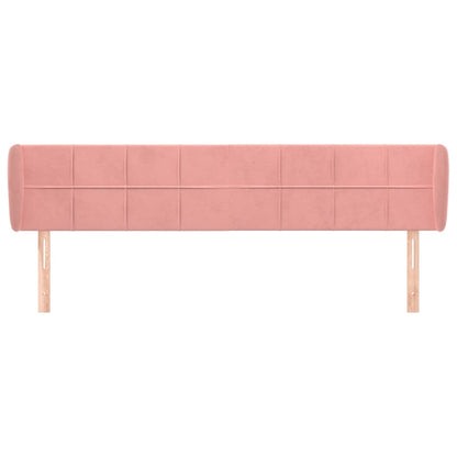 Testiera ad Orecchio Rosa 183x23x78/88 cm in Velluto | homemem39