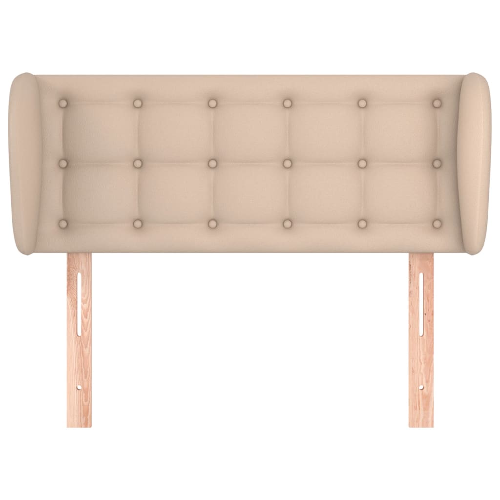 Testiera ad Orecchio Cappuccino 83x23x78/88 cm in Similpelle - homemem39