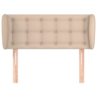 Testiera ad Orecchio Cappuccino 83x23x78/88 cm in Similpelle - homemem39