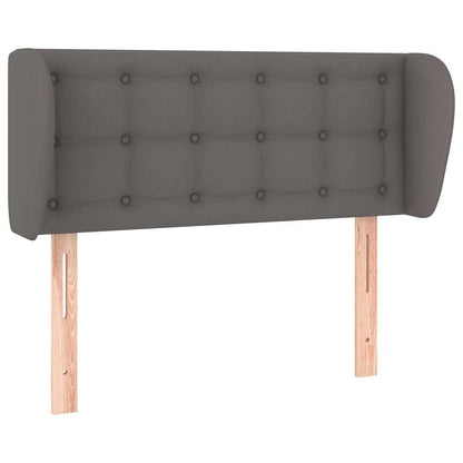 Testiera ad Orecchio Grigia 93x23x78/88 cm in Similpelle | homemem39