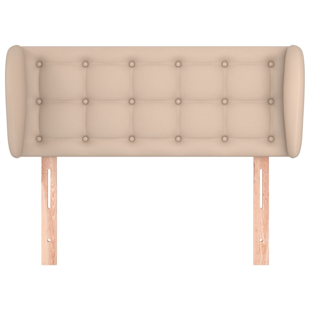 Testiera ad Orecchio Cappuccino 93x23x78/88 cm in Similpelle - homemem39