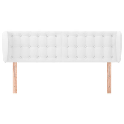 Testiera ad Orecchio Bianca 147x23x78/88 cm in Similpelle - homemem39