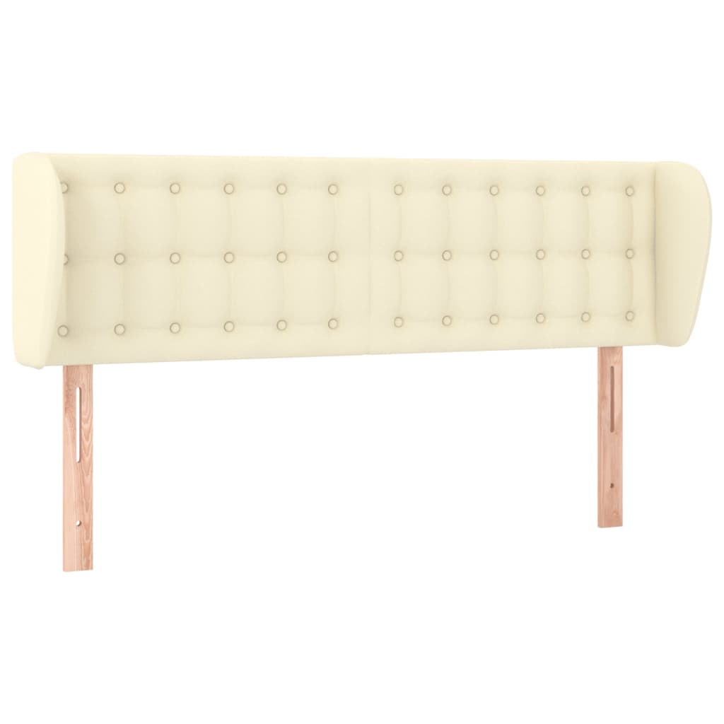 Testiera ad Orecchio Crema 147x23x78/88 cm in Similpelle