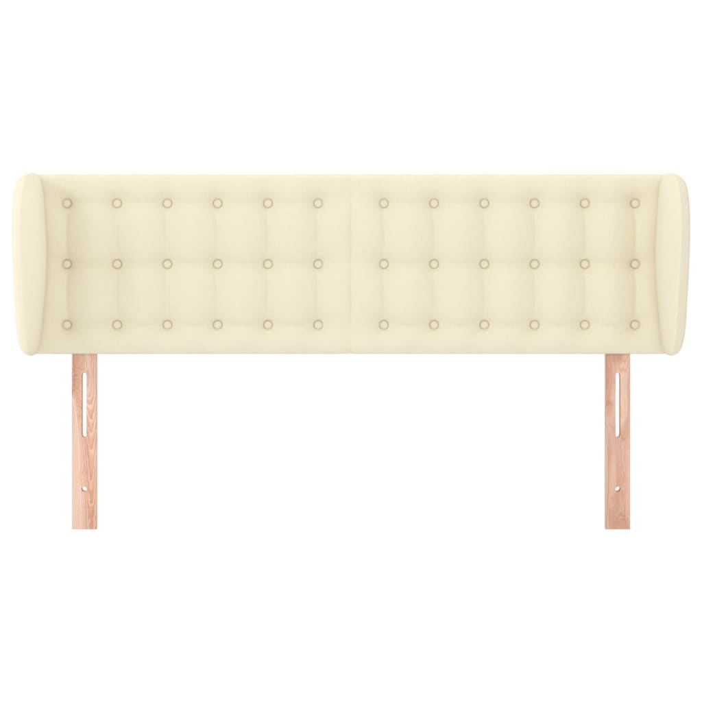 Testiera ad Orecchio Crema 147x23x78/88 cm in Similpelle