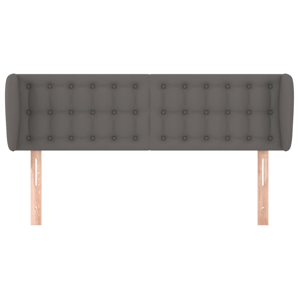 Testiera ad Orecchio Grigio 147x23x78/88 cm in Similpelle - homemem39