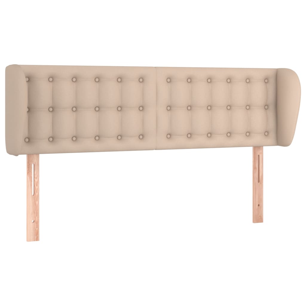 Testiera ad Orecchio Cappuccino 147x23x78/88 cm in Similpelle - homemem39