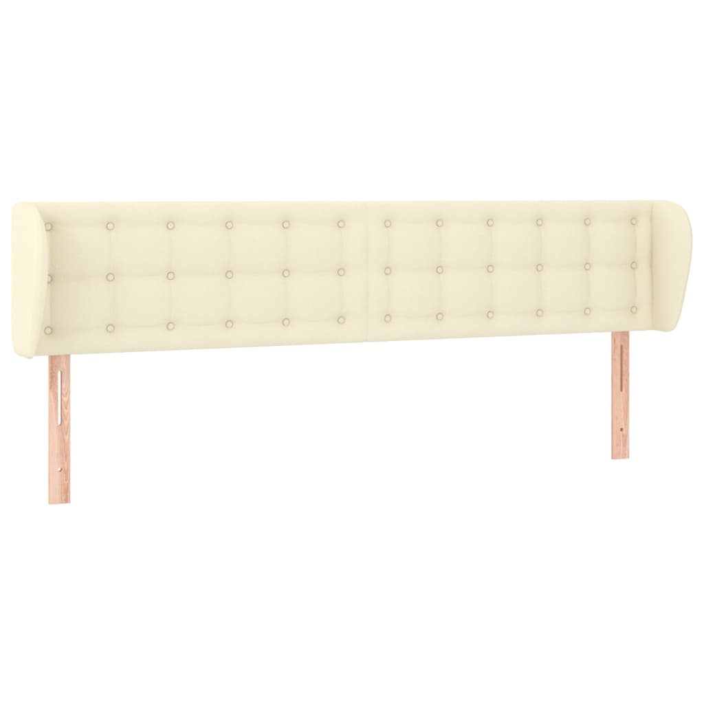 Testiera ad Orecchio Crema 163x23x78/88 cm in Similpelle