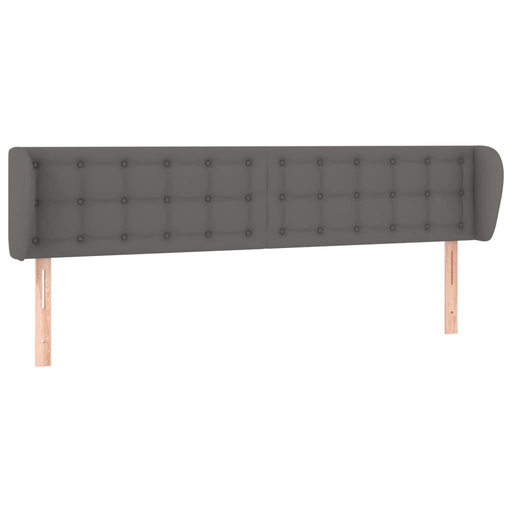 Testiera ad Orecchio Grigio 163x23x78/88 cm in Similpelle | homemem39