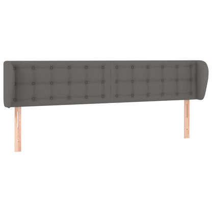 Testiera ad Orecchio Grigio 163x23x78/88 cm in Similpelle | homemem39