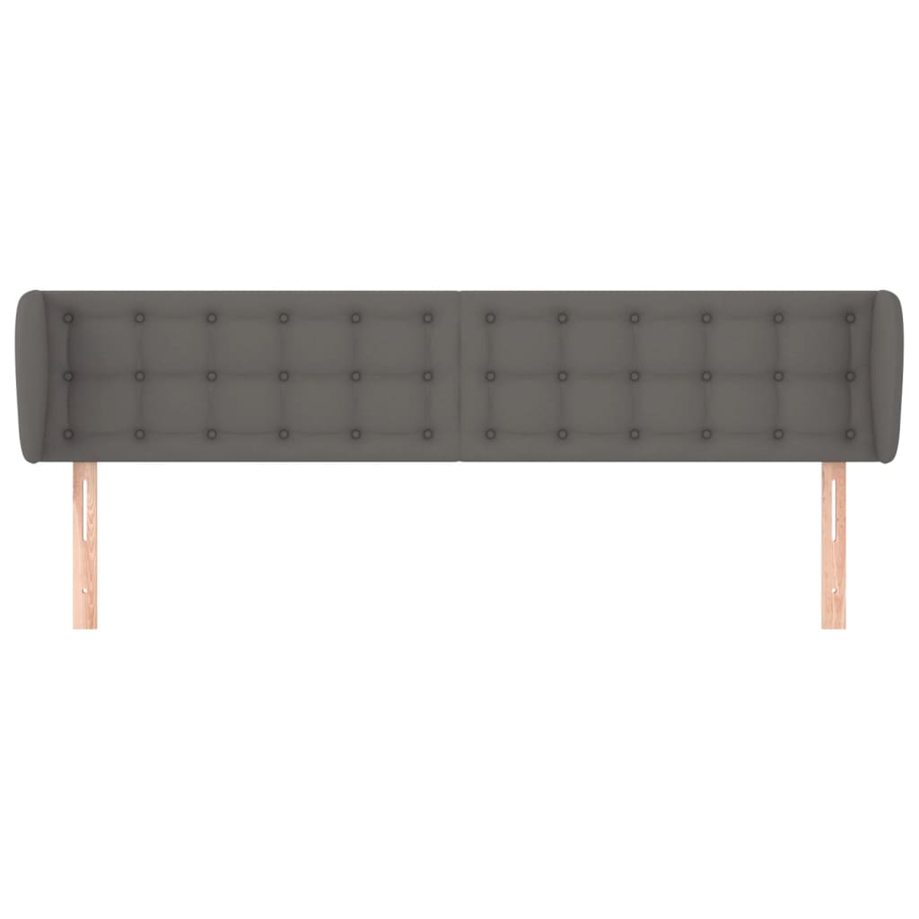 Testiera ad Orecchio Grigio 163x23x78/88 cm in Similpelle | homemem39