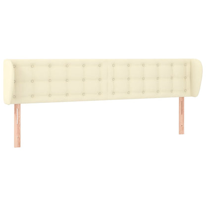 Testiera ad Orecchio Crema 183x23x78/88 cm in Similpelle | homemem39